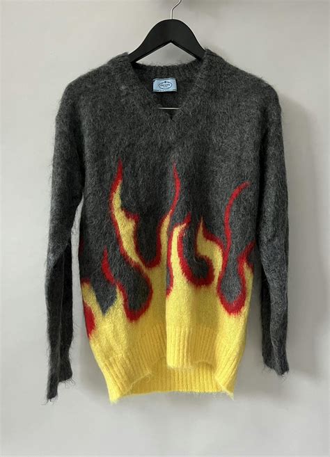 prada mohair flame sweater|Prada Mohair.